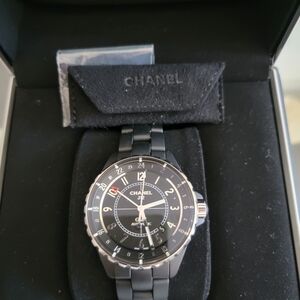 CHANEL  Watch J12 Black Silver New
